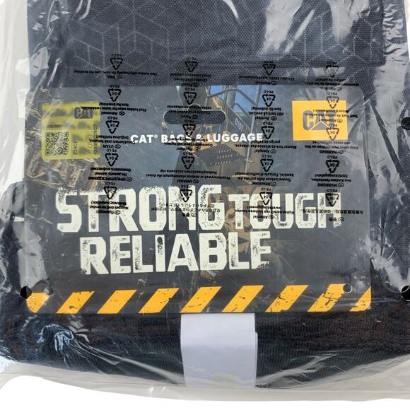 New CAT Caterpillar Rodney Mini Shoulder Bag Black Nylon Pockets - Picture 3 of 5